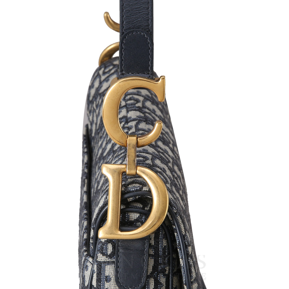 CHRISTIAN DIOR(USED)크리스찬디올 오블리크 새들 미디움 백